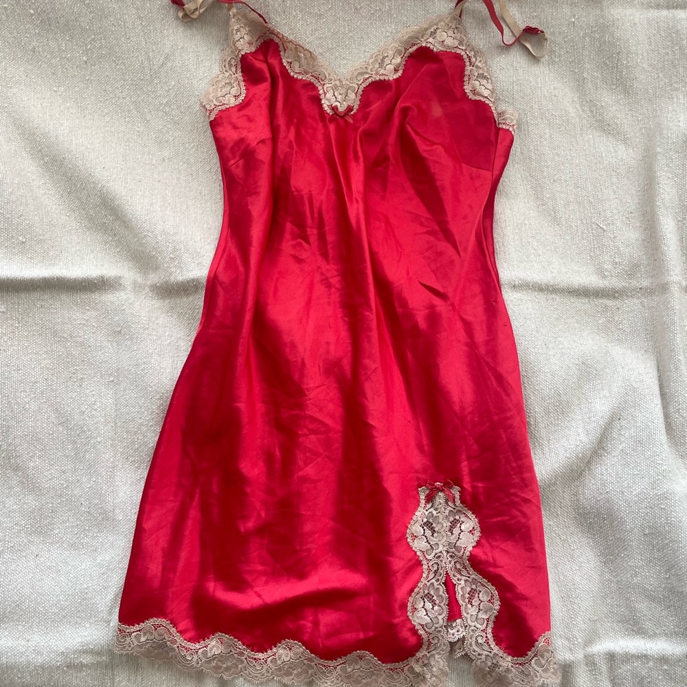 Vintage Victoria’s Secret Slip Dress Red